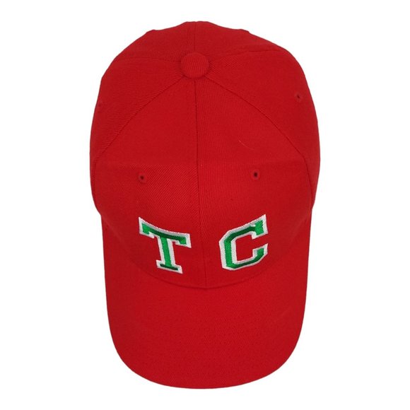Richardson TC Monogram Initials Flex Fitted S/M Cap Trucker Baseball Hat Red - Picture 10 of 12